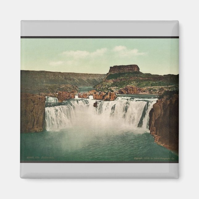 Idaho. Shoshone Falls selten Fotochrom Magnet (Vorne)