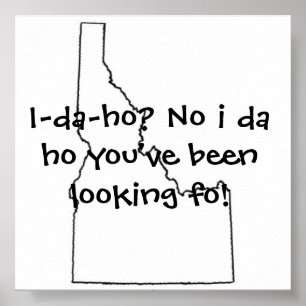 Idaho Sie haben gesucht Poster