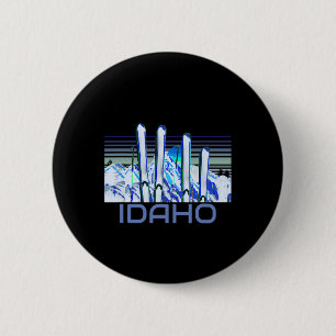 Idaho-Ski-Zubehör Retro-Idaho-Skifahren Button