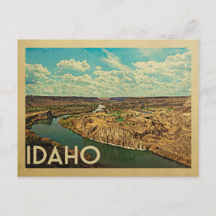 Idaho Snake River Canyon Vintage Reise Postkarte