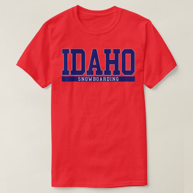Idaho Snowboarding T-Shirt (Design vorne)