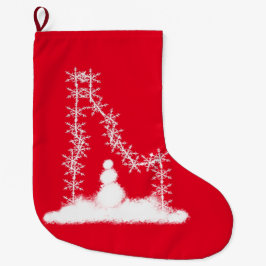 Idaho Snowflake Grosser Weihnachtsmarkt Strumpf Großer Weihnachtsstrumpf