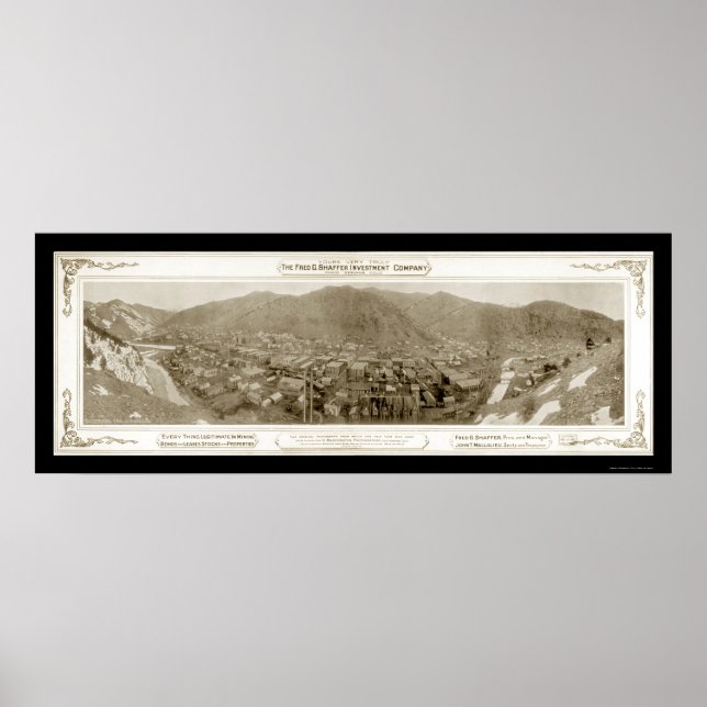 Idaho Springs, CO-Foto 1903 Poster (Vorne)