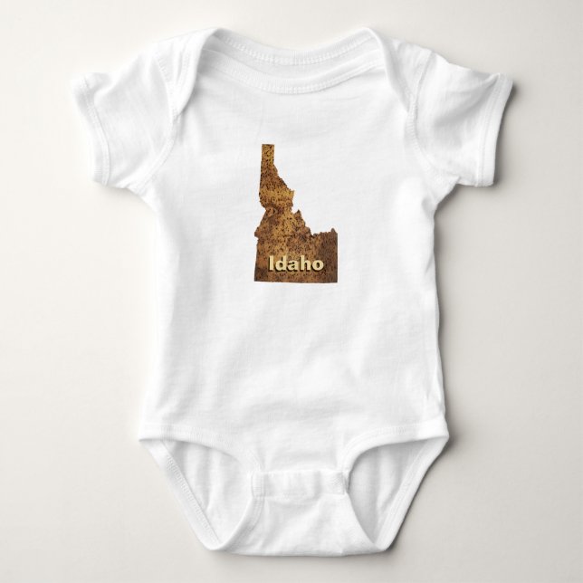 Idaho Spud Map Baby Strampler (Vorderseite)