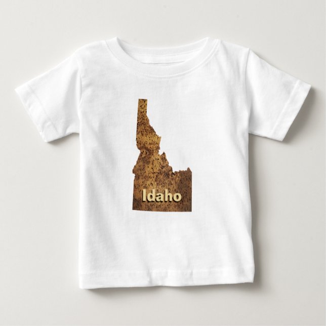 Idaho Spud Map Baby T-shirt (Vorderseite)