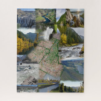 Idaho Staat Foto Collage 13 Bilder Jigsaw Puzzle
