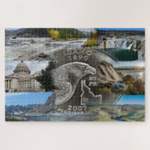 Idaho Staat Foto Collage 9 Bilder Jigsaw Puzzle