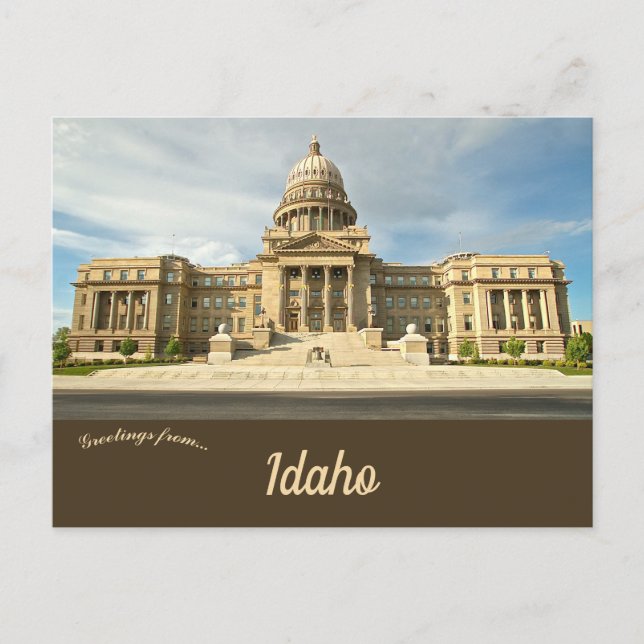 Idaho Staat Hauptstadt in Boise Idaho Postkarte (Vorderseite)