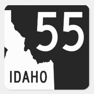 Idaho Staat Highway 55 Quadratischer Aufkleber