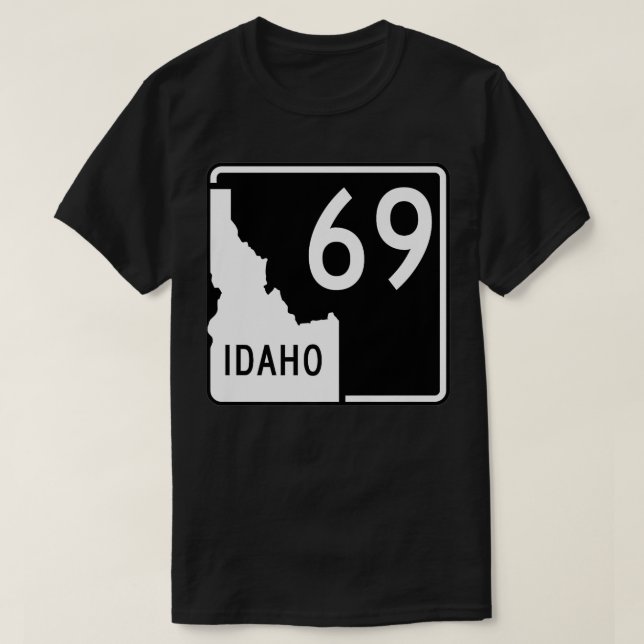 Idaho Staat Highway 69 Funny Premium T-Shirt (Design vorne)