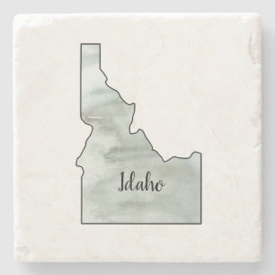 Idaho Staat Illustration Steinuntersetzer