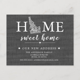 IDAHO Staat Moving Announcement Post Card Ankündigungspostkarte