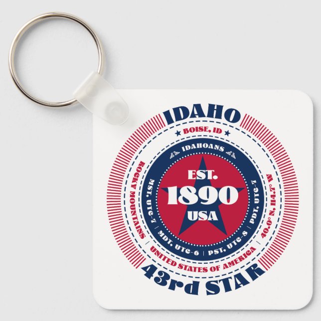 Idaho Staat Schlüsselanhänger (Vorderseite)
