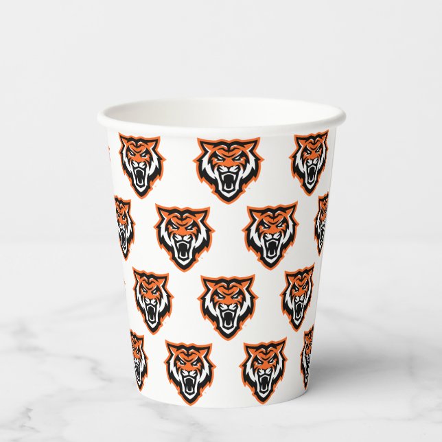 Idaho Staat University Bengals Spirit Design Pappbecher (Rückseite)