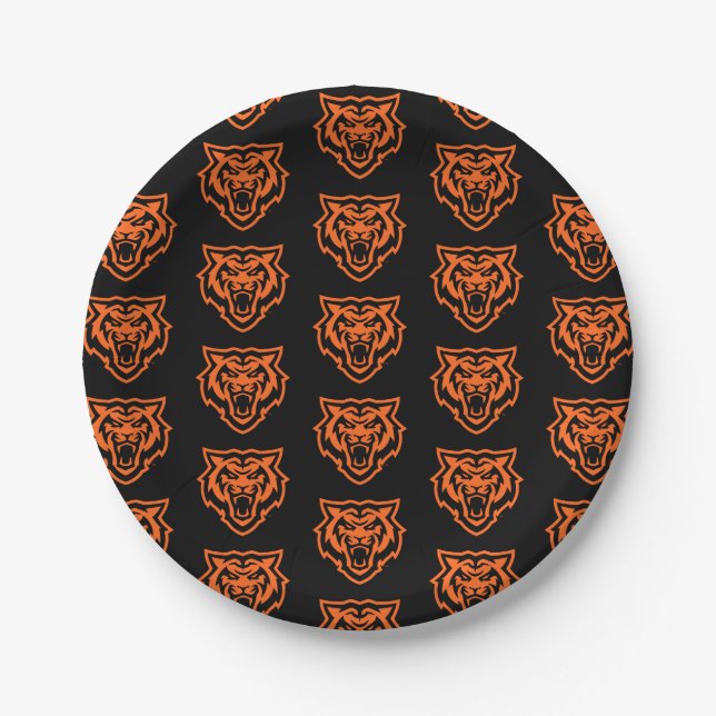 Idaho Staat University Bengals Spirit Design Pappteller (Vorderseite)
