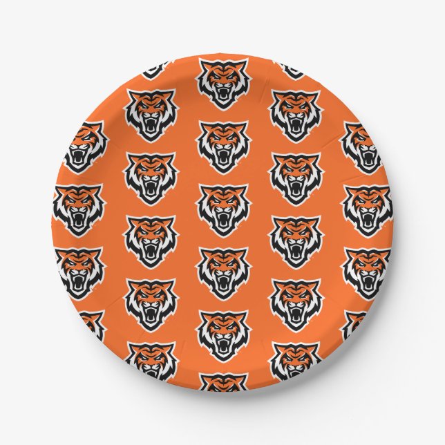 Idaho Staat University Bengals Spirit Design Pappteller (Vorderseite)