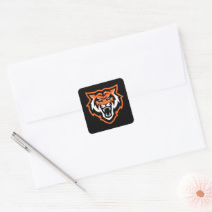 Idaho Staat University Bengals Spirit Design Quadratischer Aufkleber