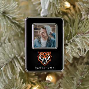Idaho Staat University Bengals Spirit Design Rahmen-Ornament Silber
