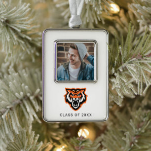 Idaho Staat University Bengals Spirit Design Rahmen-Ornament Silber