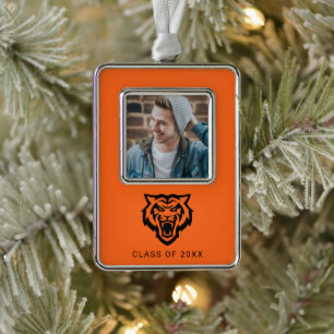 Idaho Staat University Bengals Spirit Design Rahmen-Ornament Silber