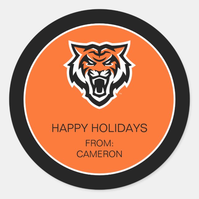 Idaho Staat University Bengals Spirit Design Runder Aufkleber (Vorderseite)