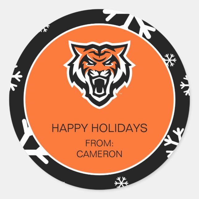 Idaho Staat University Bengals Spirit Design Runder Aufkleber (Vorderseite)