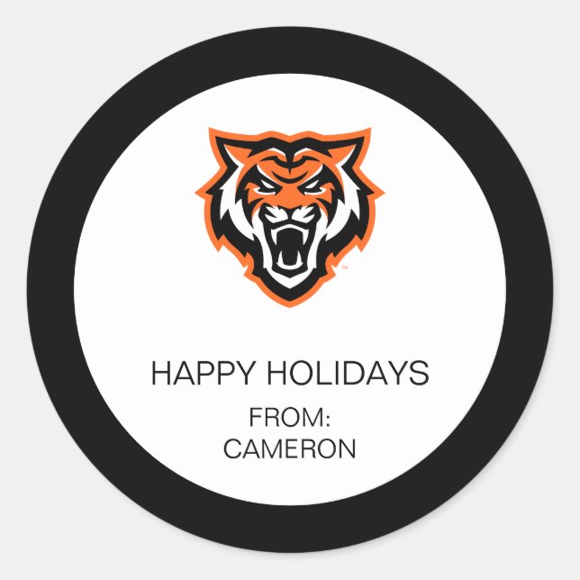 Idaho Staat University Bengals Spirit Design Runder Aufkleber (Vorderseite)