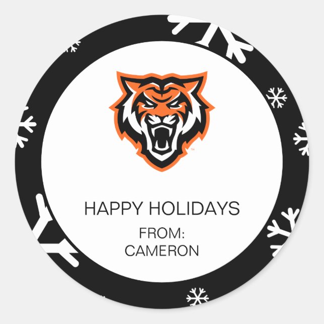 Idaho Staat University Bengals Spirit Design Runder Aufkleber (Vorderseite)