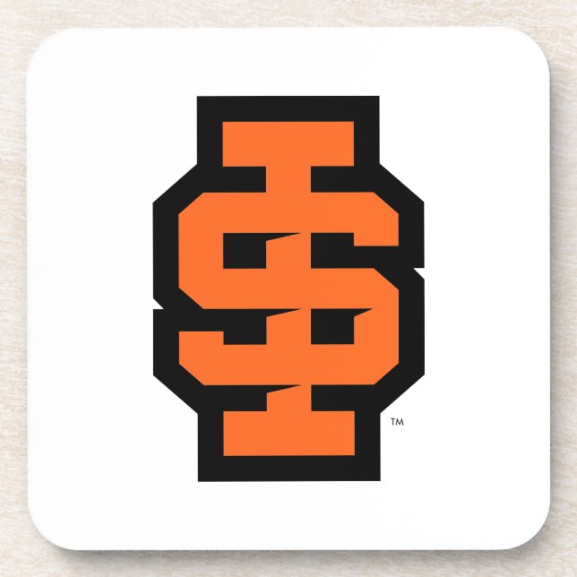 Idaho Staat University Bold Bengals Logo Getränkeuntersetzer (Vorderseite)