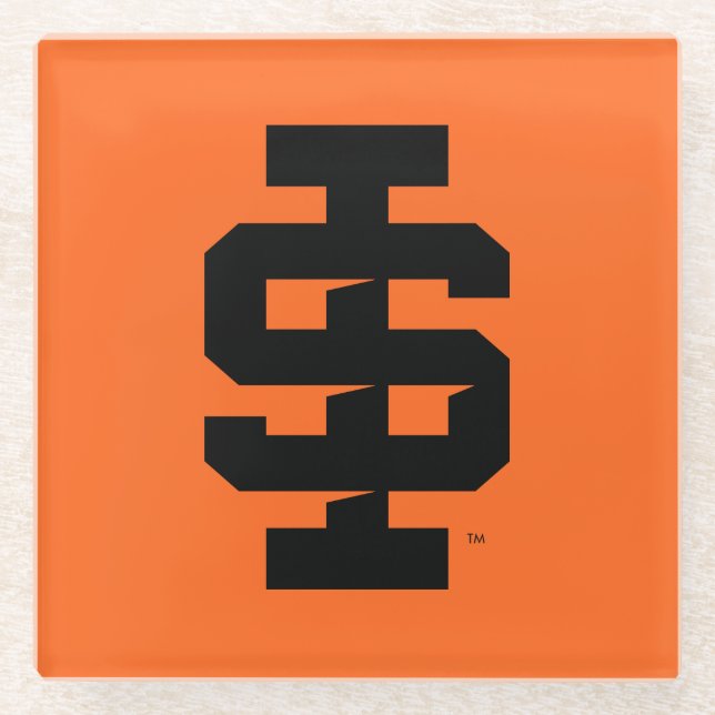 Idaho Staat University Bold Bengals Logo Glasuntersetzer (Vorderseite)