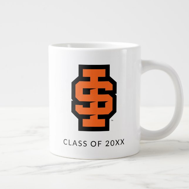 Idaho Staat University Bold Bengals Logo Jumbo-Tasse (Rechts)