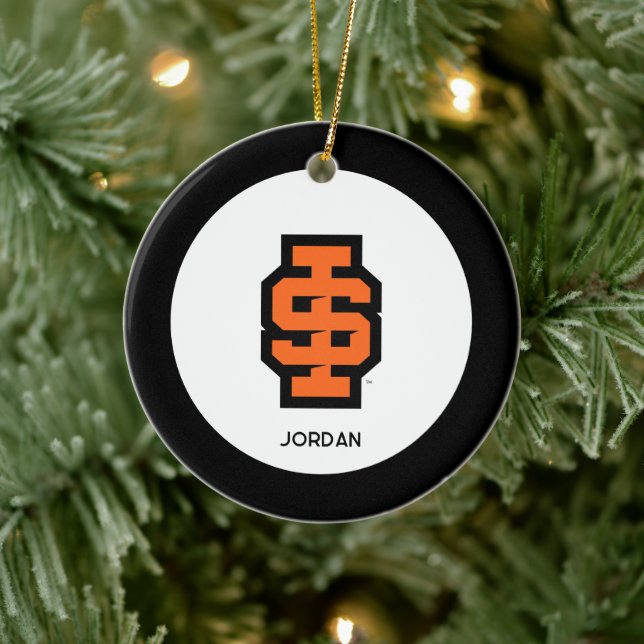 Idaho Staat University Bold Bengals Logo Keramik Ornament (Baum)