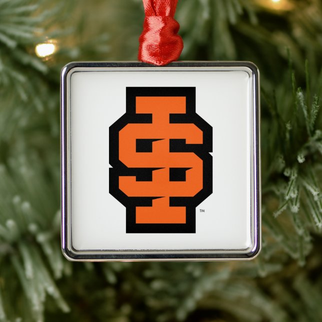 Idaho Staat University Bold Bengals Logo Ornament Aus Metall (Baum)