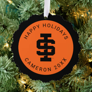 Idaho Staat University Bold Bengals Logo Ornament Karte