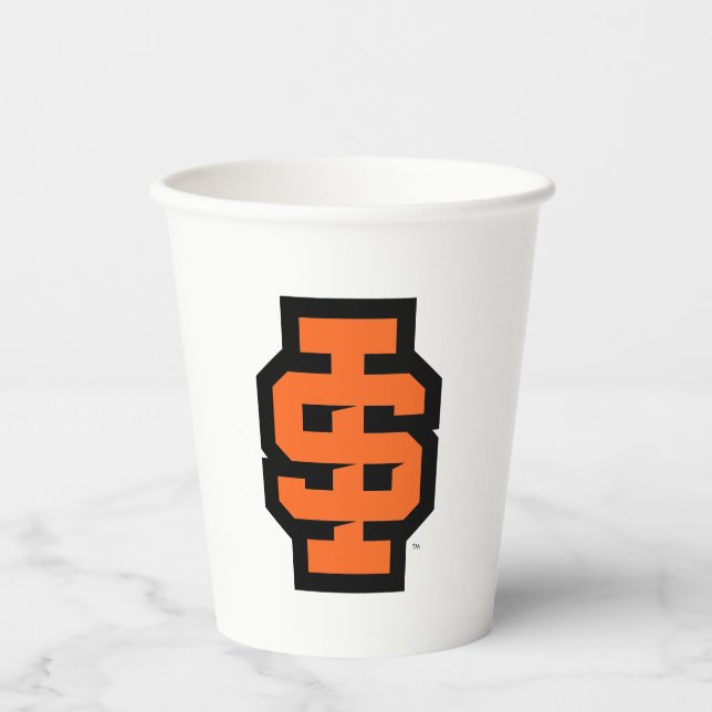 Idaho Staat University Bold Bengals Logo Pappbecher (Vorderseite)