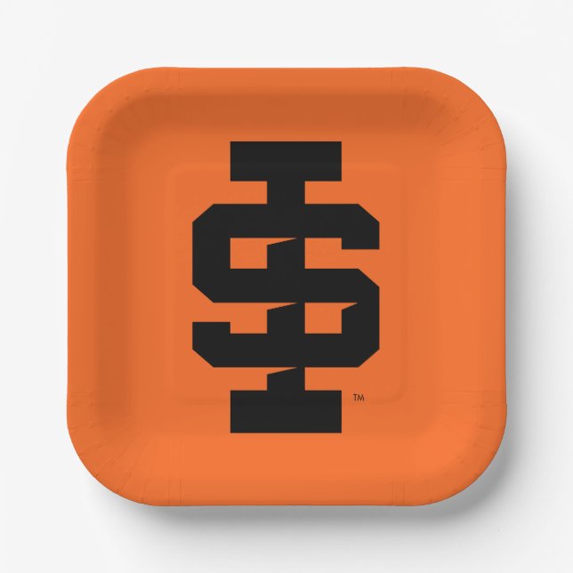 Idaho Staat University Bold Bengals Logo Pappteller (Vorderseite)