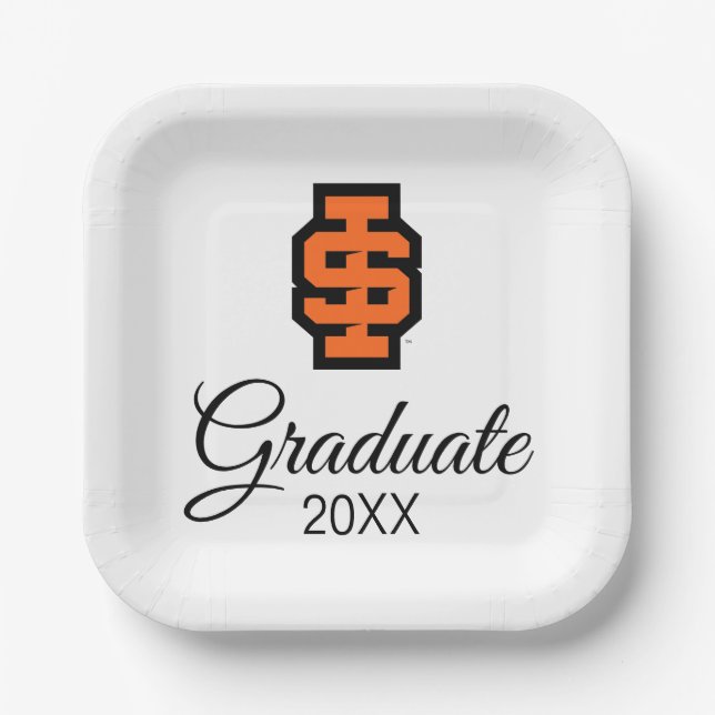 Idaho Staat University Bold Bengals Logo Pappteller (Vorderseite)
