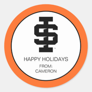 Idaho Staat University Bold Bengals Logo Runder Aufkleber