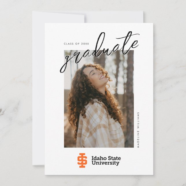 Idaho Staat University Offizielles Logo-Design Ankündigung (Vorderseite)