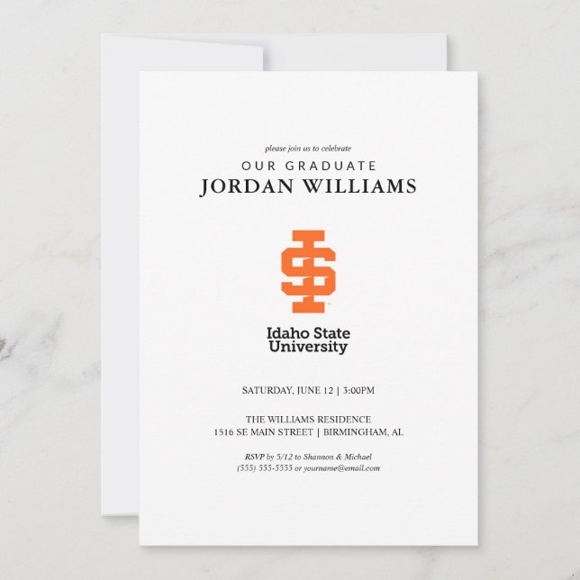 Idaho Staat University Offizielles Logo-Design Ankündigung (Vorderseite)