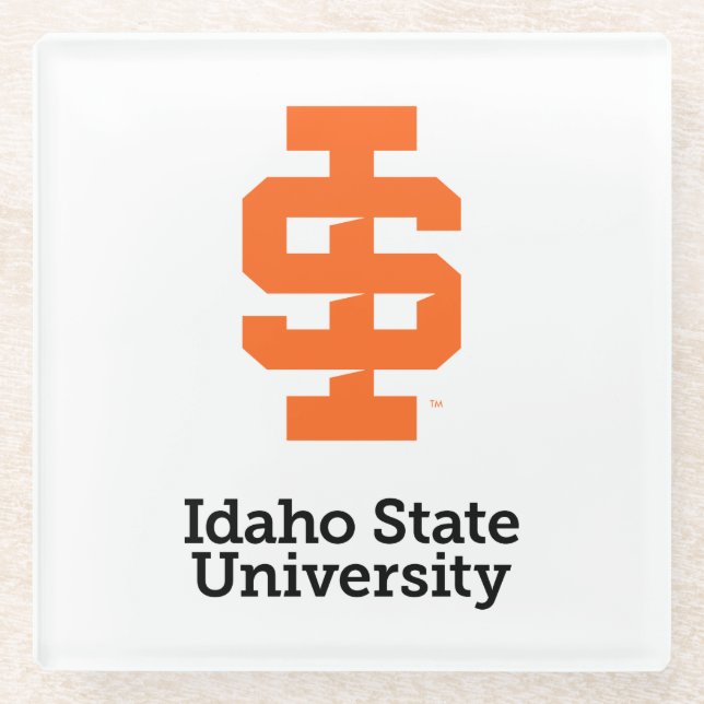 Idaho Staat University Offizielles Logo-Design Glasuntersetzer (Vorderseite)