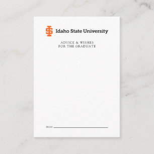 Idaho Staat University Offizielles Logo-Design Mitteilungskarte