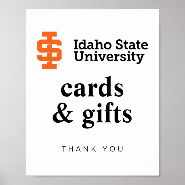 Idaho Staat University Offizielles Logo-Design Poster (Vorne)