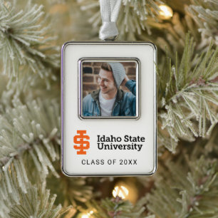 Idaho Staat University Offizielles Logo-Design Rahmen-Ornament Silber
