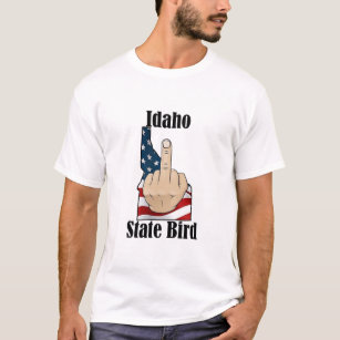 Idaho Staat Vogel T - Shirt Mittelfinger