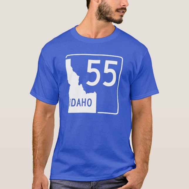Idaho-Staats-Landstraße 55 T-Shirt (Vorderseite)