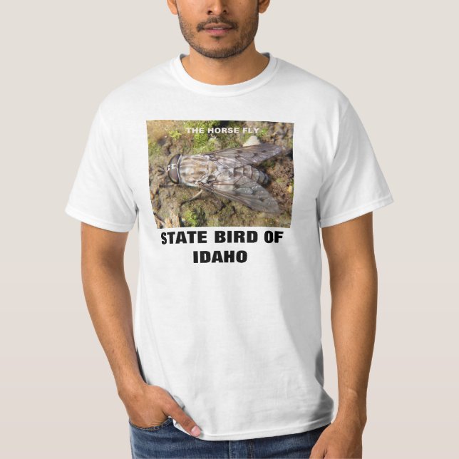 IDAHO-STAATS-VOGEL: DAS PFERDEfliegen-T-SHIRT T-Shirt (Vorderseite)