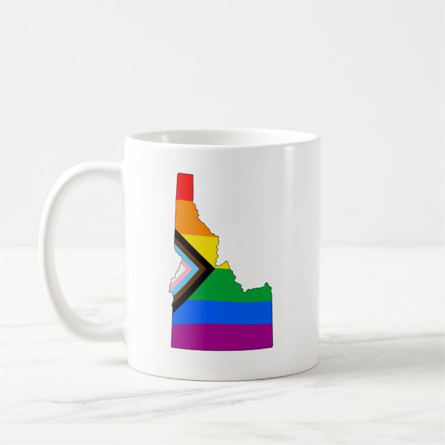 Idaho Staatsstolz LGBTQ-Progress-Prix Kaffeetasse (Links)