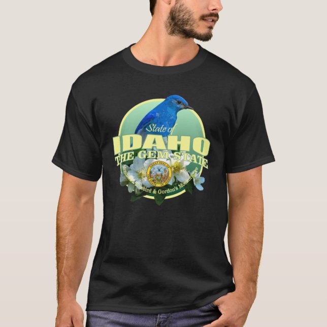 Idaho Staatsvogel-Blume Oversized T-Shirt (Vorderseite)