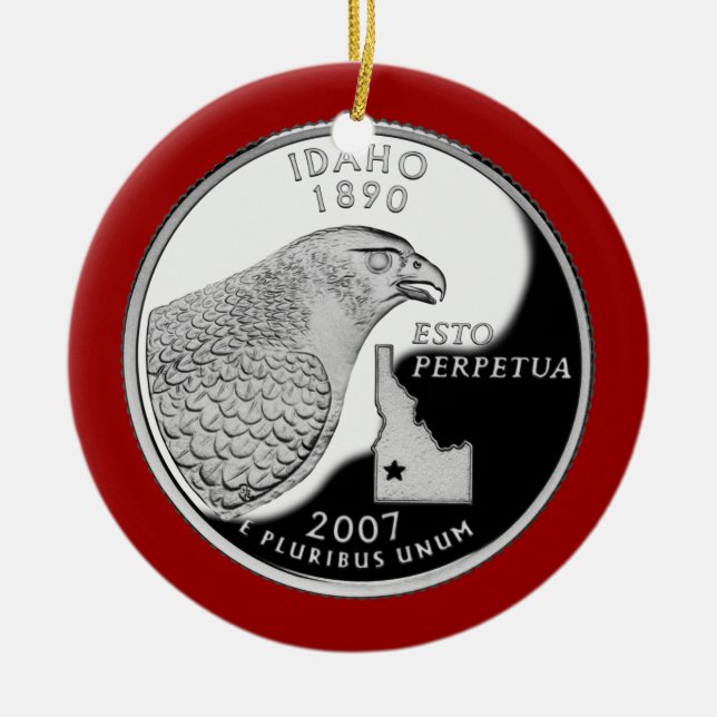 Idaho State Quarter Keramik Ornament (Vorne)